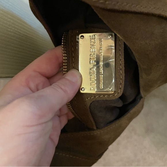 Divina Firenze Brown Suede Tote - Picture 4 of 5